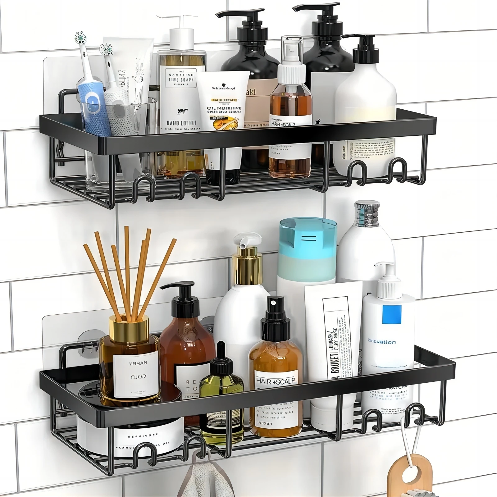 2pcs Shower Caddy ,Adhesive Shower Organizer for Bathroom Storage&Home Decor&Kitchen organizers and storage
2pcs Shower Caddy ,Adhesive Shower Organizer for Bathroom Storage&Home Decor&Kitchen organizers and storage