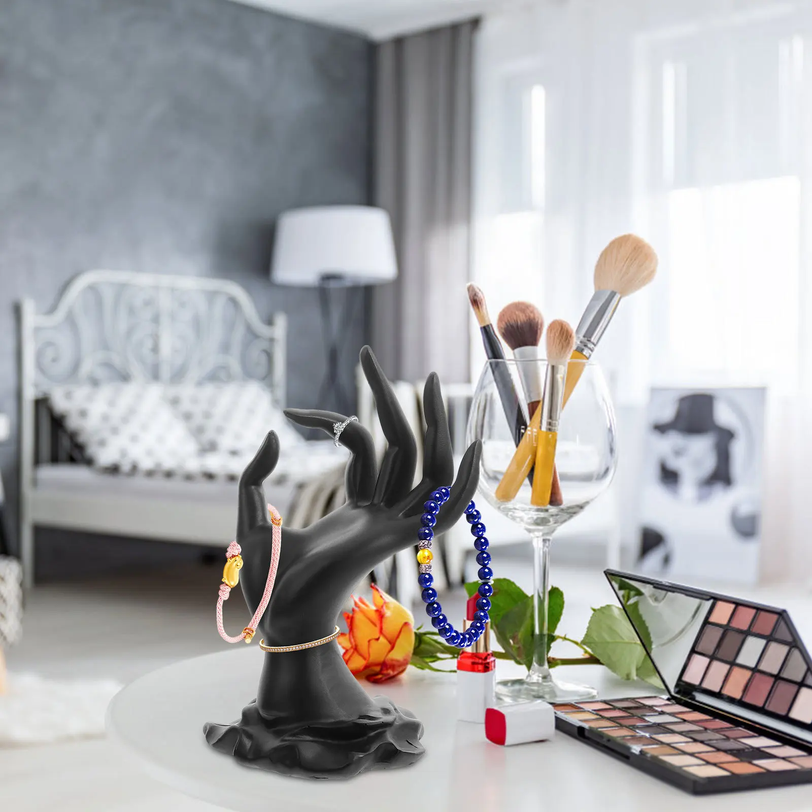 1Pcs Black Resin Jewelry Display Stand Ok Gesture Female Hand Ring Bracelet Holder Stable Durable for Store Desktop Home
1Pcs Black Resin Jewelry Display Stand Ok Gesture Female Hand Ring Bracelet Holder Stable Durable for Store Desktop Home