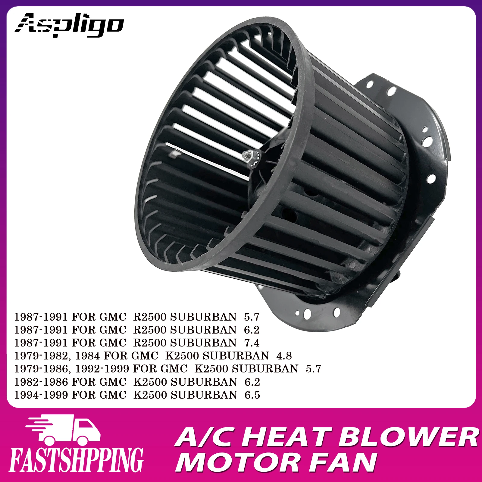 Aspligo Новый вентилятор переменного тока обогревателя для GMC C15 Suburban 4,1 5,7 7,4/для Chevrolet C1500 5,0 4,3 7,4 6,2
Aspligo Новый вентилятор переменного тока обогревателя для GMC C15 Suburban 4,1 5,7 7,4/для Chevrolet C1500 5,0 4,3 7,4 6,2