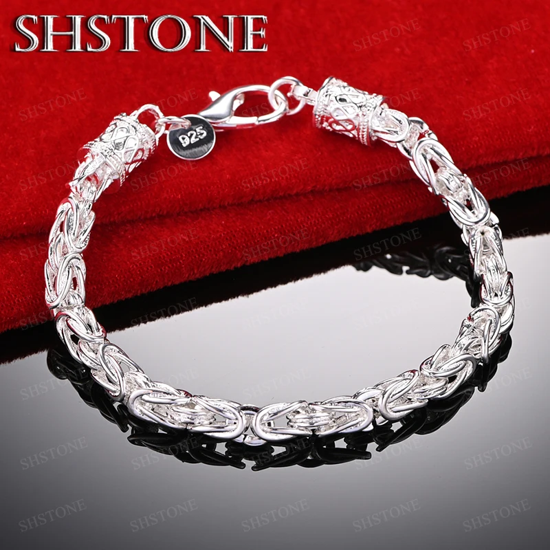 Retro Hip-Hop Style Men 925 Sterling Silver Keel Chain Bracelet Fashion Charm Birthday Christmas Gift Party Jewelry Accessories
Retro Hip-Hop Style Men 925 Sterling Silver Keel Chain Bracelet Fashion Charm Birthday Christmas Gift Party Jewelry Accessories