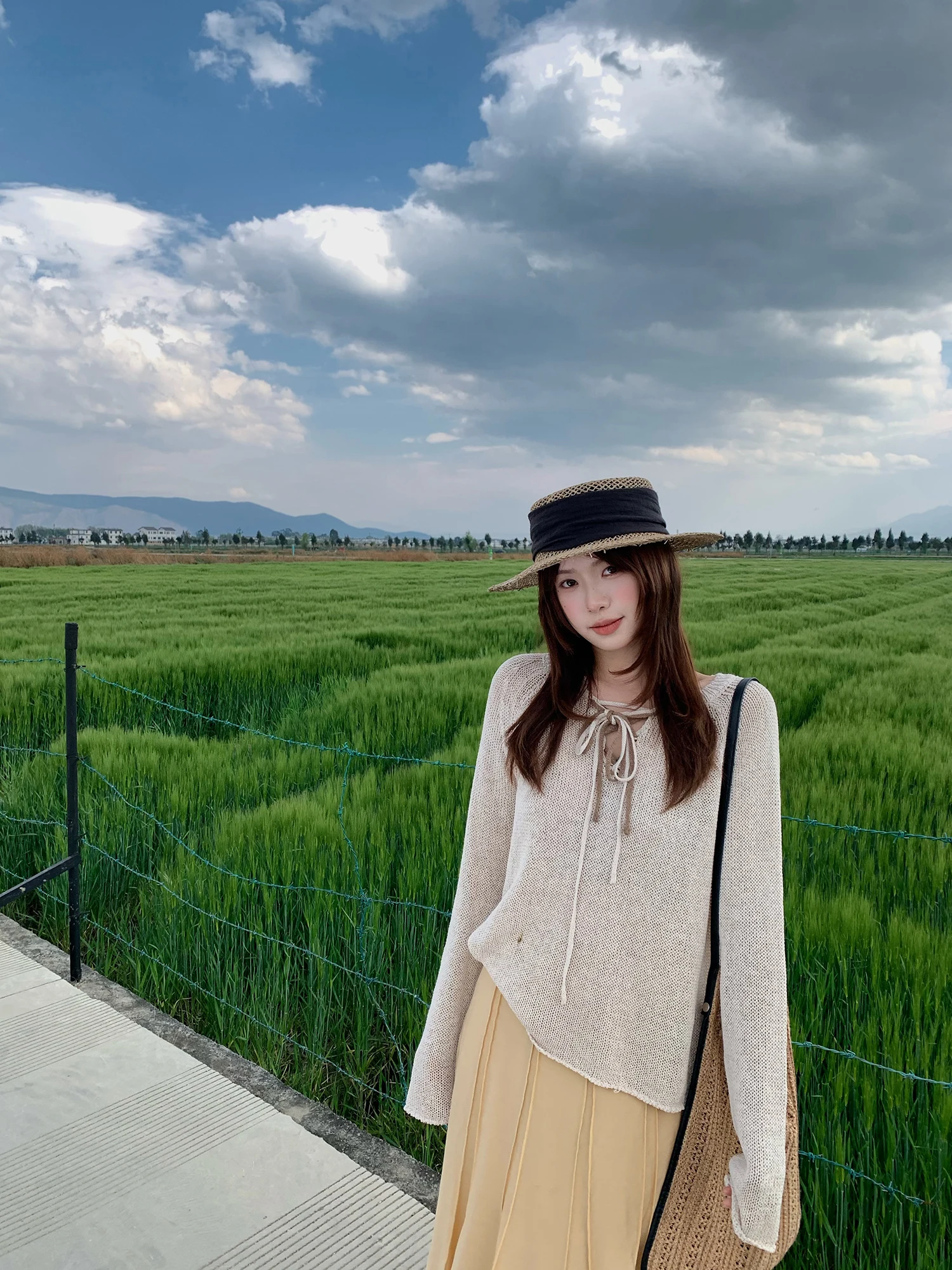 Britney Little Lady Linen Knitted Hollow out Long Sleeve Sun Protection Top with Shoulder Strap Cotton Polyester Blend Spring...
Britney Little Lady Linen Knitted Hollow out Long Sleeve Sun Protection Top with Shoulder Strap Cotton Polyester Blend Spring...
