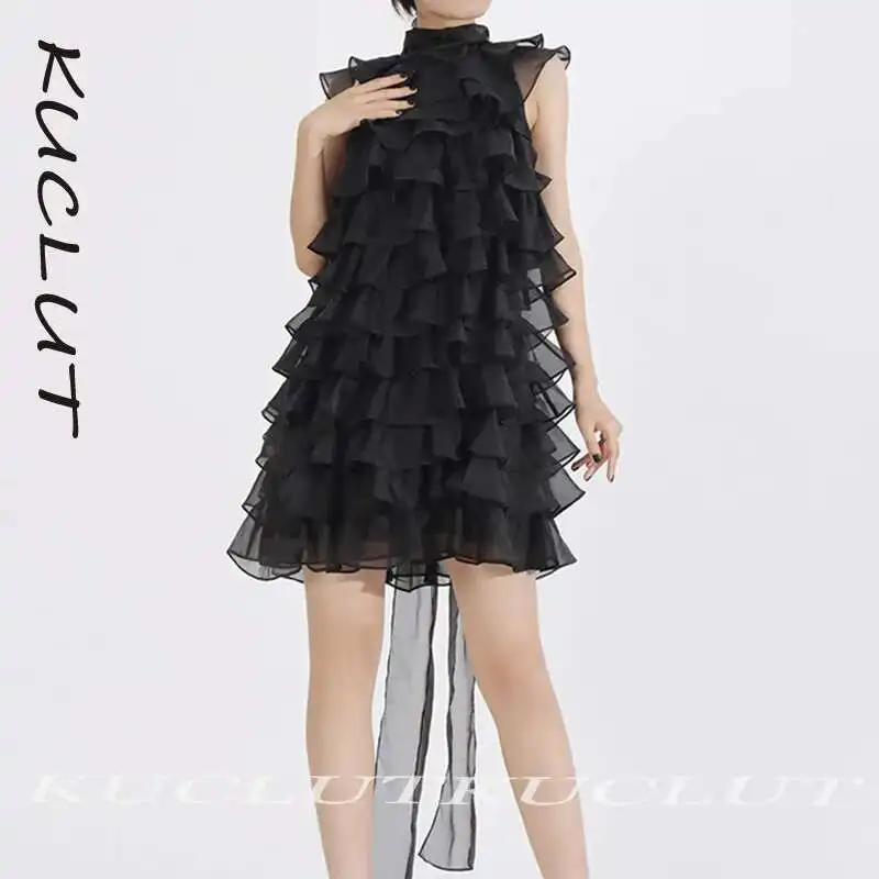 KUCLUT Fashion New Items Ruffled Cake Dress For Women Evening Party Elegant Ribbon Layered Sleeveless Mesh Dresses Female K430
KUCLUT Fashion New Items Ruffled Cake Dress For Women Evening Party Elegant Ribbon Layered Sleeveless Mesh Dresses Female K430