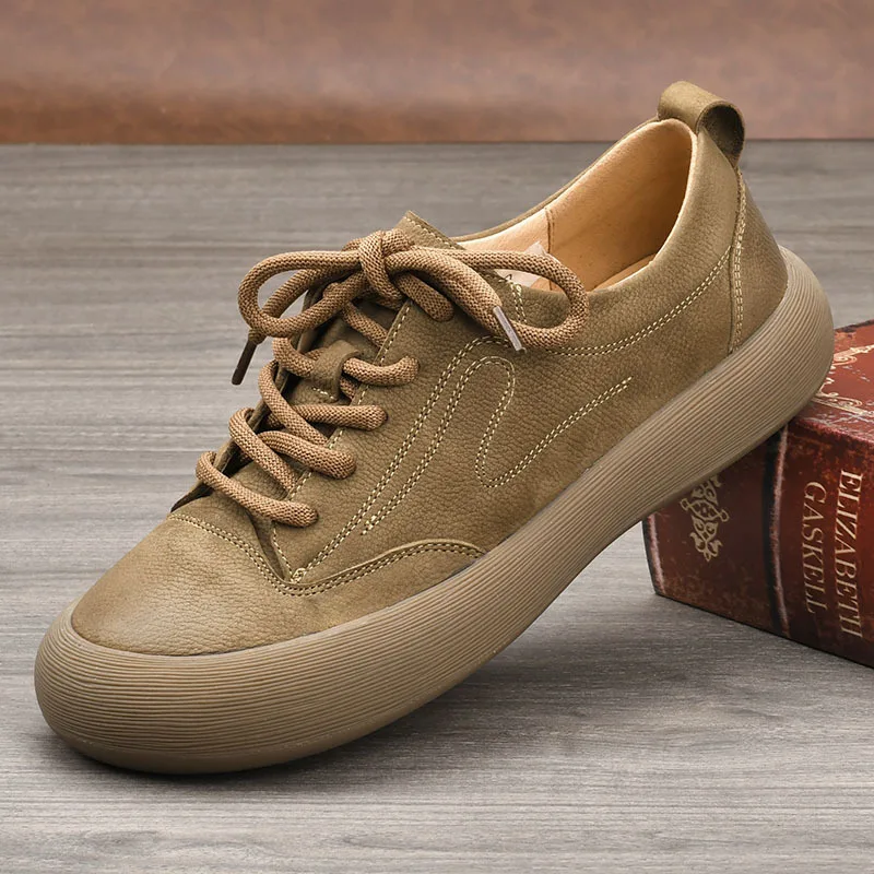 High Quality New Men's Shoes New Breathable Retro Frosted Leather Men's Toe Layer Cowhide Leather Casual Shoes Zapatos De Hombre
High Quality New Men's Shoes New Breathable Retro Frosted Leather Men's Toe Layer Cowhide Leather Casual Shoes Zapatos De Hombre