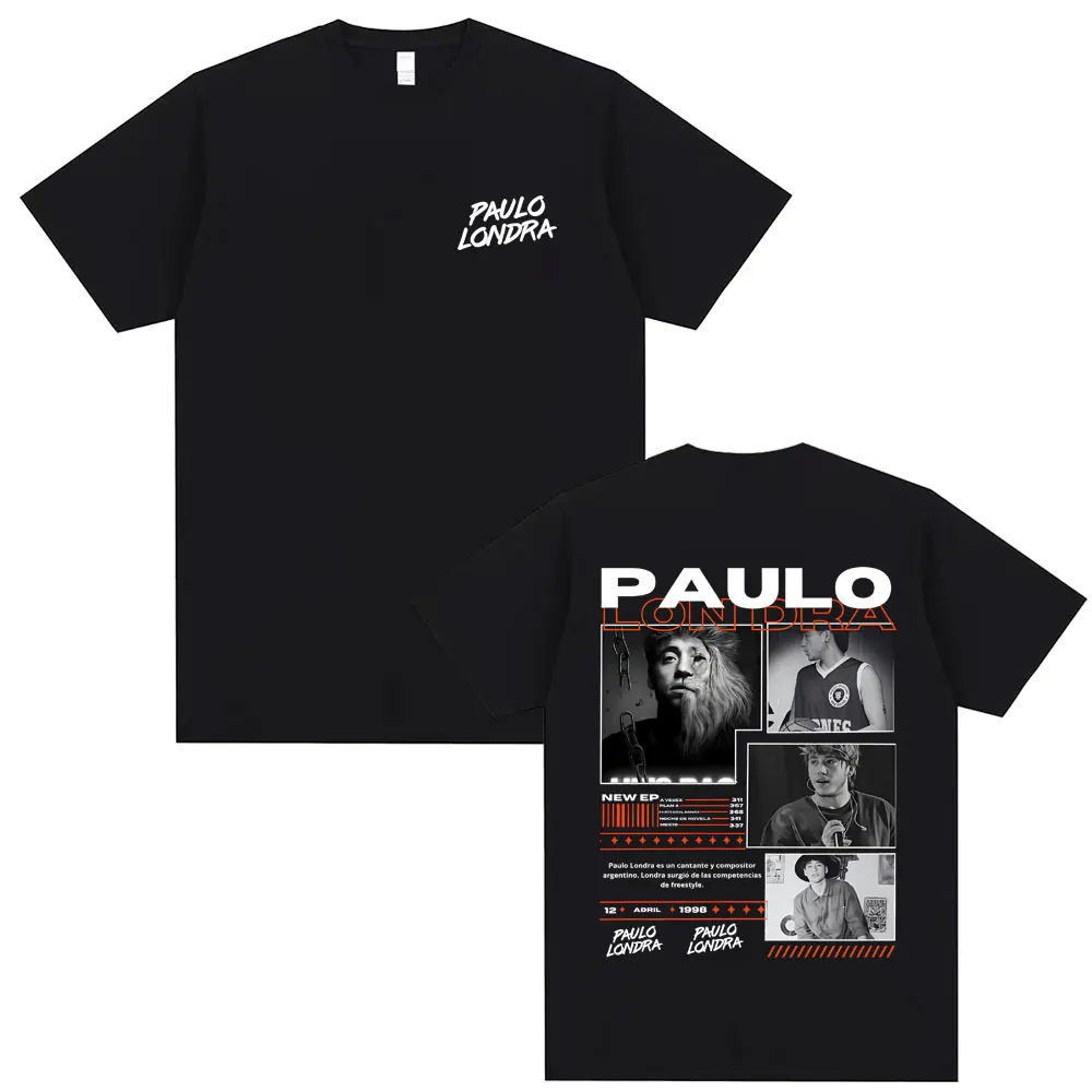 Rapper Paulo Londra Merch 2025 T-shirt Men's Casual Cotton Vintage Short Sleeve Tees Men Women Hip Hop Fashion Oversized T Shirt
Rapper Paulo Londra Merch 2025 T-shirt Men's Casual Cotton Vintage Short Sleeve Tees Men Women Hip Hop Fashion Oversized T Shirt