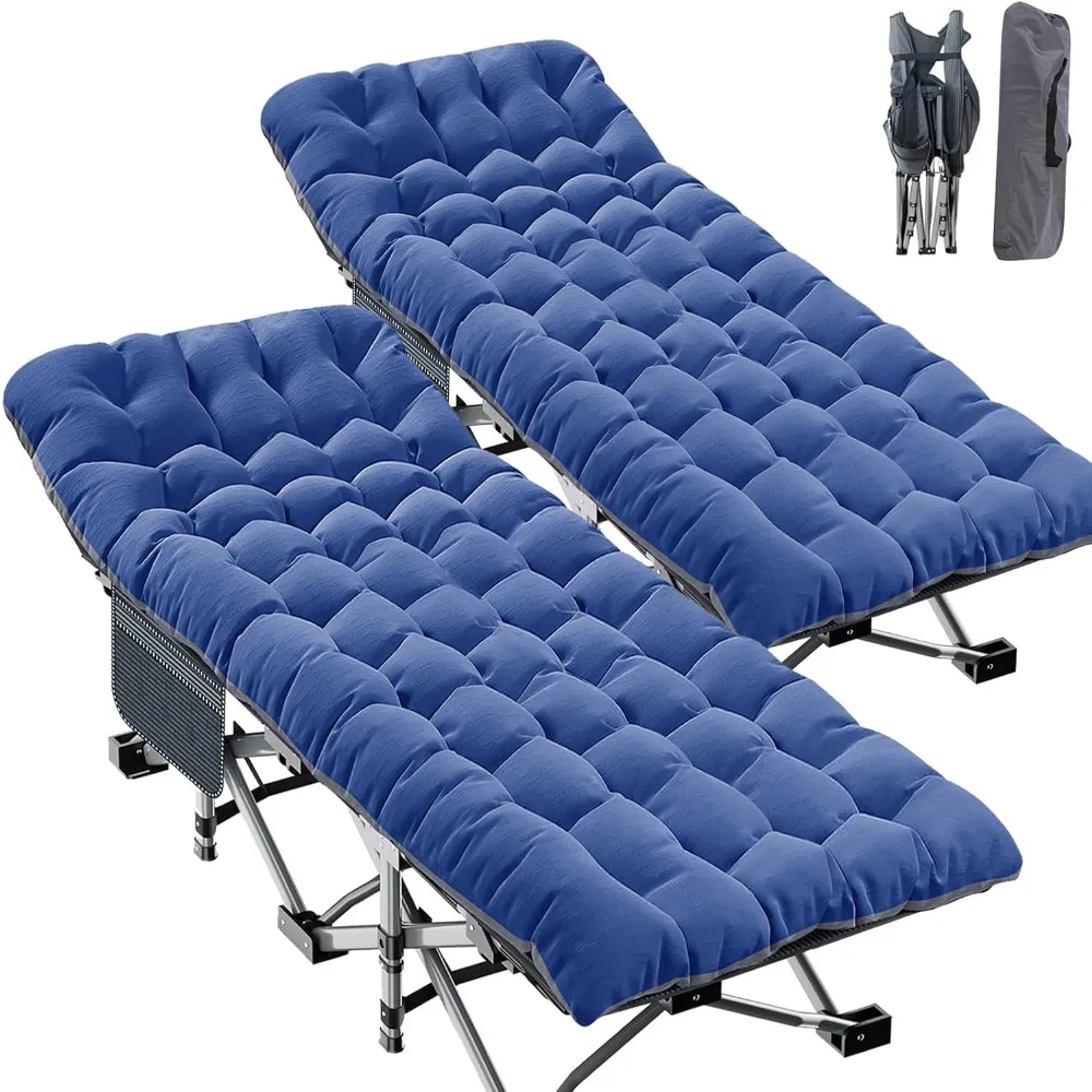 2Pack Oversized XXL Folding Camping Cot W/Mat for Adults, 78" L x 32" W x 18" H Heavy Duty Outdoor Bed with Carry Bag,1200 D La
2Pack Oversized XXL Folding Camping Cot W/Mat for Adults, 78" L x 32" W x 18" H Heavy Duty Outdoor Bed with Carry Bag,1200 D La