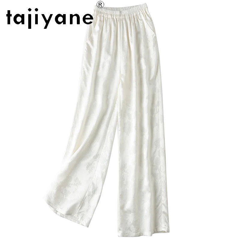 TAJIYANE 50% Mulberry Silk 30 Mommes Pants Woman High Quality Baggy Pants White Wide Leg Trousers Summer Clothes Women 2025 여성바지
TAJIYANE 50% Mulberry Silk 30 Mommes Pants Woman High Quality Baggy Pants White Wide Leg Trousers Summer Clothes Women 2025 여성바지