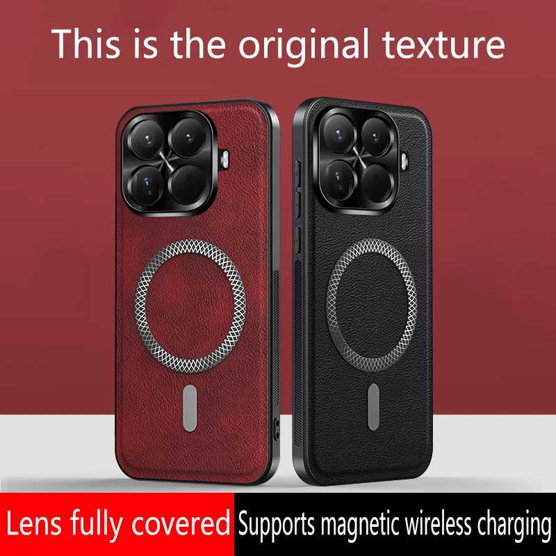 Funda For Xiaomi 15T Pro Case Magnetic Luxury Business Leather Texture for Magsafe Wireless Charging Bumper Back Cover
Funda For Xiaomi 15T Pro Case Magnetic Luxury Business Leather Texture for Magsafe Wireless Charging Bumper Back Cover