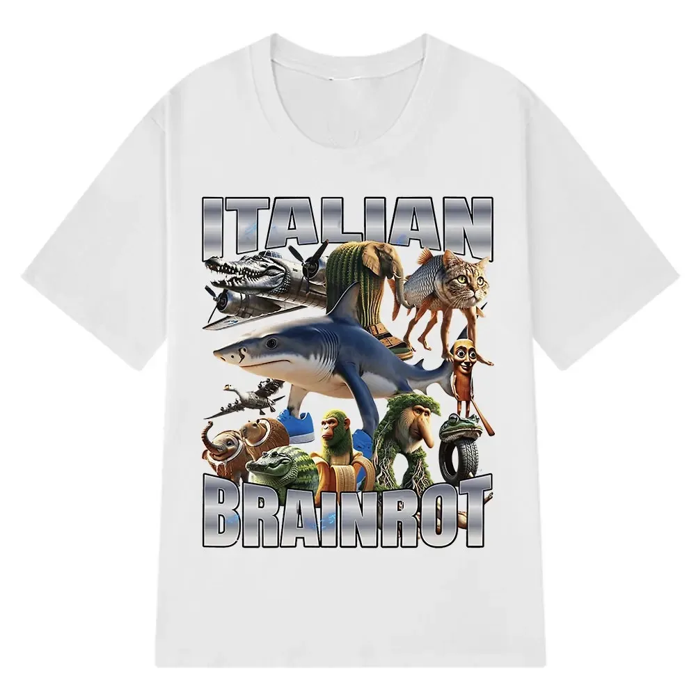 Italian Brainrot Tralalero Tralala Tung Tung Tung Sahur Bombardiro Crocodilo Funny Meme T-shirt Unisex Casual Loose T Shirts
Italian Brainrot Tralalero Tralala Tung Tung Tung Sahur Bombardiro Crocodilo Funny Meme T-shirt Unisex Casual Loose T Shirts