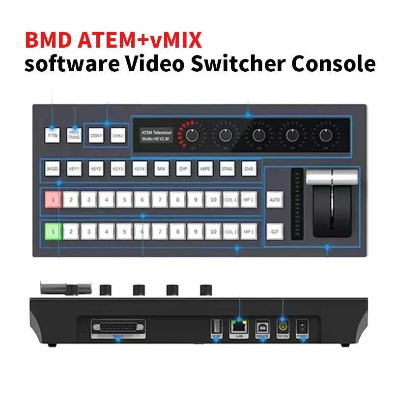 Wholesale Quality Blackmagic ATEM Mini D-MI Live Stream Switcher Multi-view Recording video switcher
Wholesale Quality Blackmagic ATEM Mini D-MI Live Stream Switcher Multi-view Recording video switcher