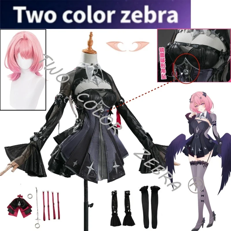 Ramiel Cosplay Costume ZZZ Zenless Zone Zero Black Dress Sheer Sleeves Star Details Props Full Set Halloween Comic Con Roleplay
Ramiel Cosplay Costume ZZZ Zenless Zone Zero Black Dress Sheer Sleeves Star Details Props Full Set Halloween Comic Con Roleplay