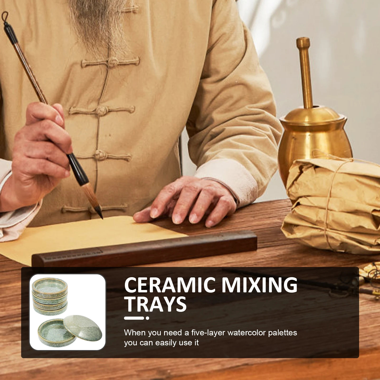 1Set Spacesaving Ceramic Paint Palettes Easytouse Color Mixers Perfect Art Accessories for Sketching Paint Palettes
1Set Spacesaving Ceramic Paint Palettes Easytouse Color Mixers Perfect Art Accessories for Sketching Paint Palettes