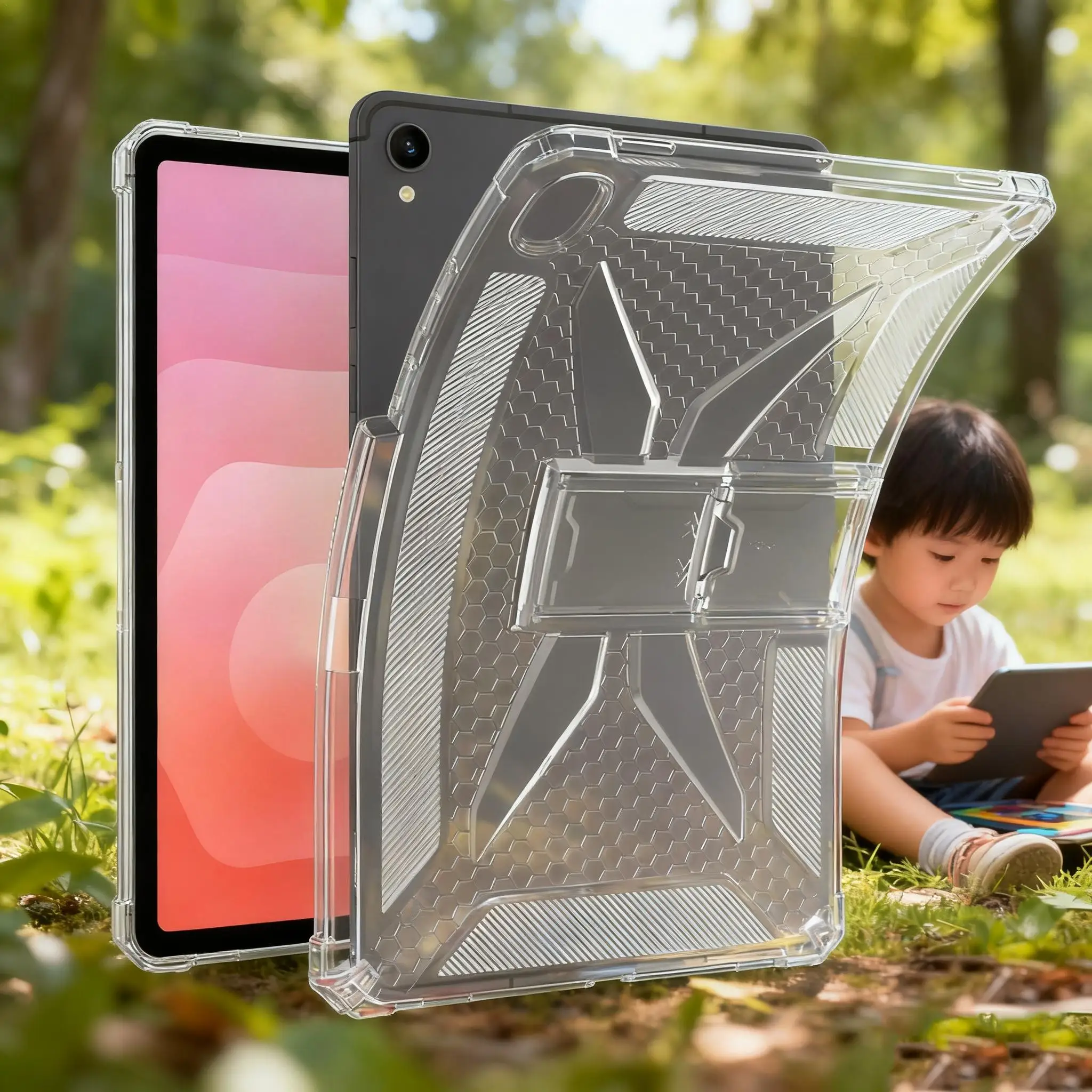 Прозрачный чехол для Samsung Galaxy Tab S11, прозрачный чехол-подставка, гибкий противоударный чехол из ТПУ с подставкой и держателем для ручек
Прозрачный чехол для Samsung Galaxy Tab S11, прозрачный чехол-подставка, гибкий противоударный чехол из ТПУ с подставкой и держателем для ручек