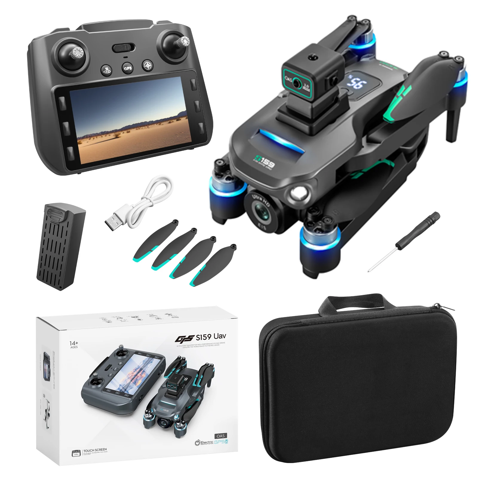 S159 UVA Drone Camera 8K Professional FPV Dron with 4K Camera GPS RC Quadcopter Aerial Aircraft Obstacle Avoidance Helicopter 5G
S159 UVA Drone Camera 8K Professional FPV Dron with 4K Camera GPS RC Quadcopter Aerial Aircraft Obstacle Avoidance Helicopter 5G