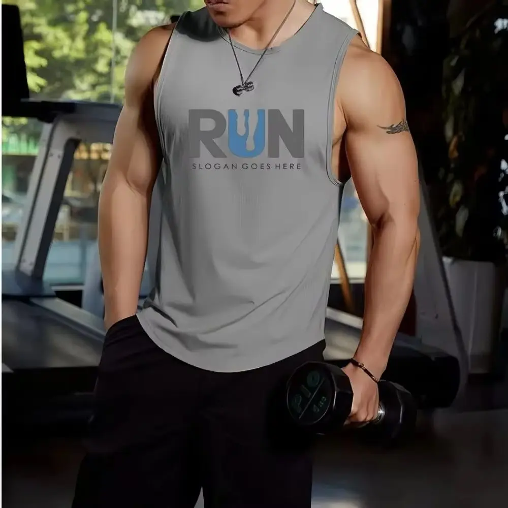 Summer New Trendy Design Printed Sleeveless T-shirt Men's Fitness Training Basketball Tank Top Loose Quick Drying Top Vest
Summer New Trendy Design Printed Sleeveless T-shirt Men's Fitness Training Basketball Tank Top Loose Quick Drying Top Vest