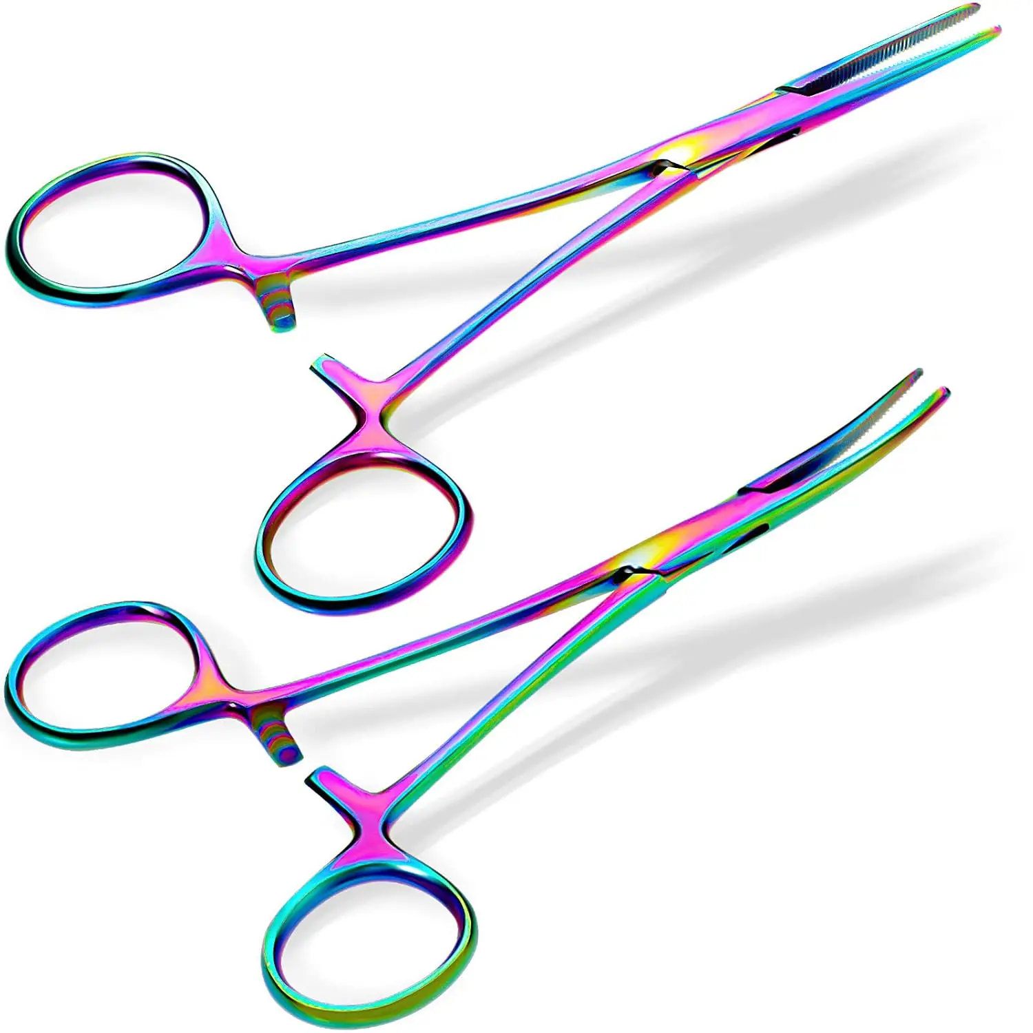 Curved & Straight Hemostat Forceps, Stainless Steel, 2-Pack for Fishing, Piercing, Crafting
Curved & Straight Hemostat Forceps, Stainless Steel, 2-Pack for Fishing, Piercing, Crafting