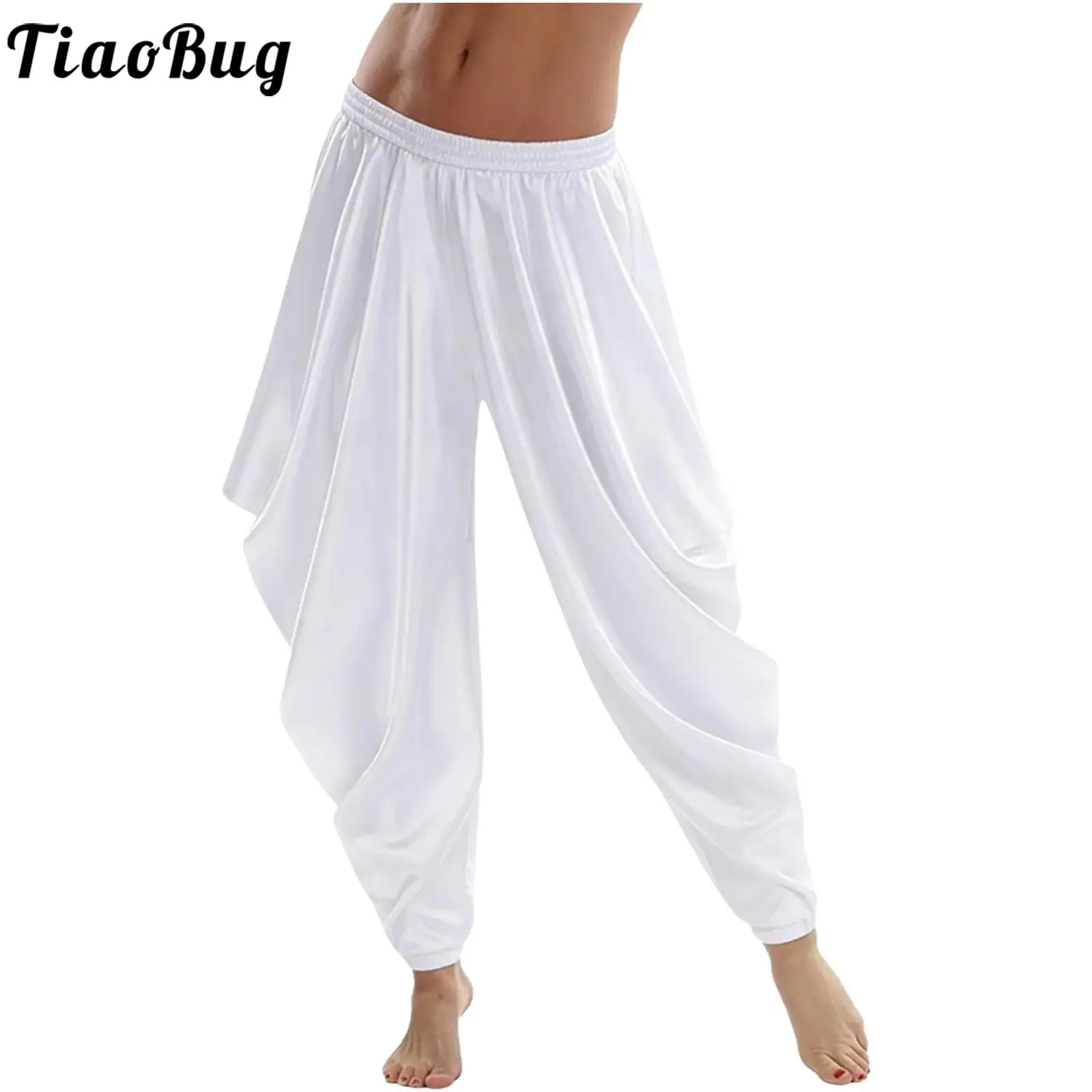 Women Arab Princess Harem Pants Belly Lyrical Worship Dance Costumes Satin Loose Trousers for Halloween Theme Parties Cosplay
Women Arab Princess Harem Pants Belly Lyrical Worship Dance Costumes Satin Loose Trousers for Halloween Theme Parties Cosplay