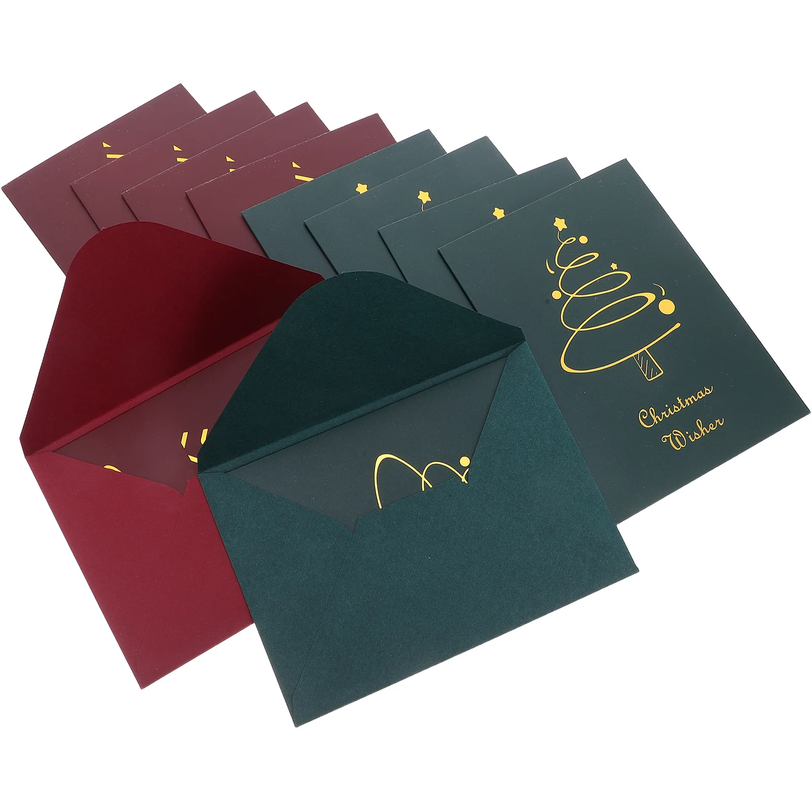 10 шт. пустые рождественские открытки для декоративных благословений с тематическими конвертами 
10 шт. пустые рождественские открытки для декоративных благословений с тематическими конвертами