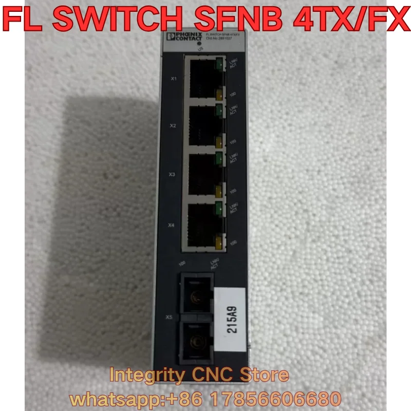 Second-hand FL SWITCH SFNB 4TX/FX industrial switch 2891027 functional test is normal
Second-hand FL SWITCH SFNB 4TX/FX industrial switch 2891027 functional test is normal