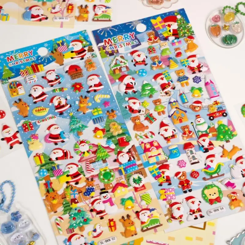 1/4Pcs Christmas Elements 3D Stickers Cartoon Scrapbooking DIY Journaling Diary Decoration Stationery Stickers School Supplies
1/4Pcs Christmas Elements 3D Stickers Cartoon Scrapbooking DIY Journaling Diary Decoration Stationery Stickers School Supplies