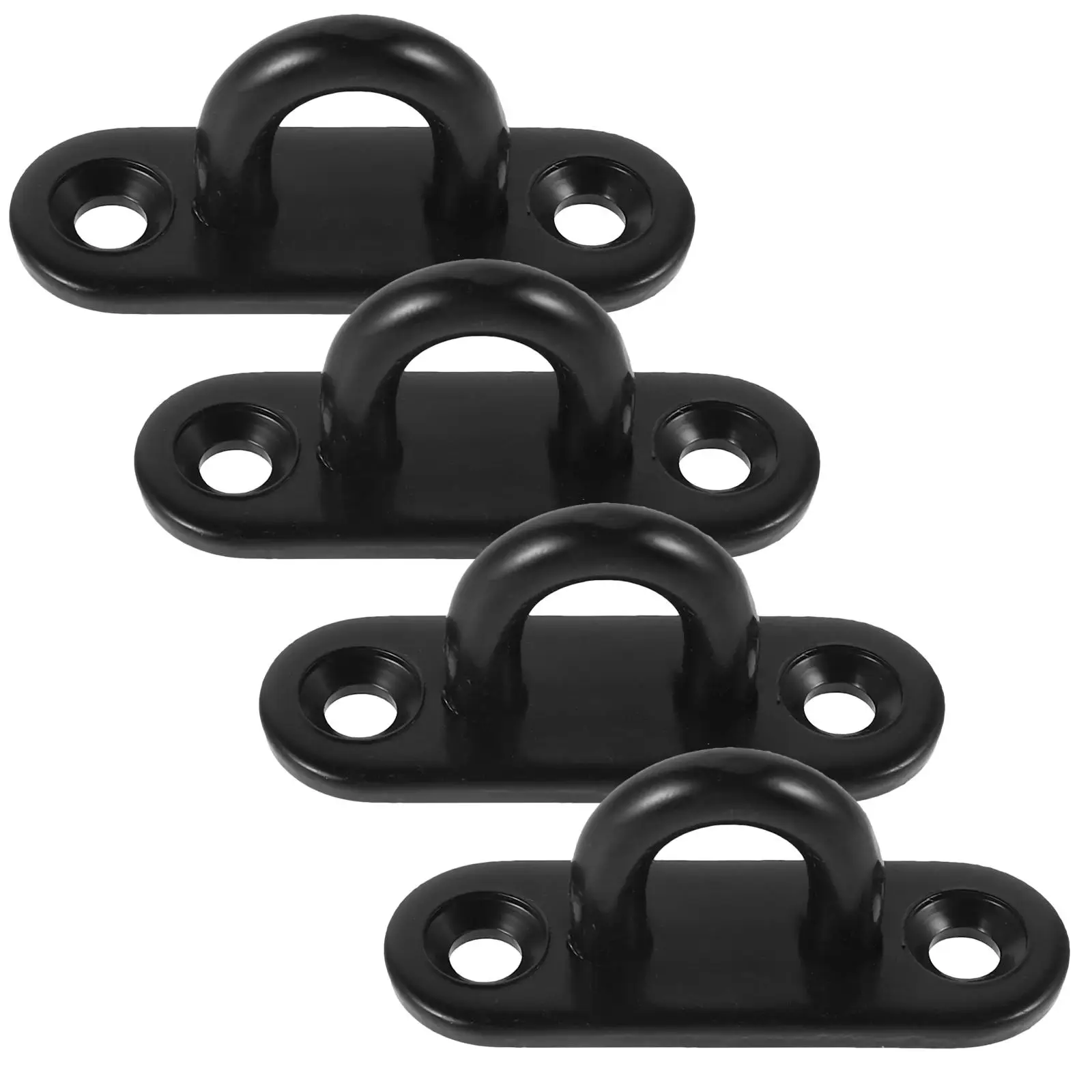 4 Pcs Stainless Steel Wall Hooks Black Pad Eye Plate Suitable for Ceiling Mount Lightweight Easy Installation Door Hooks
4 Pcs Stainless Steel Wall Hooks Black Pad Eye Plate Suitable for Ceiling Mount Lightweight Easy Installation Door Hooks