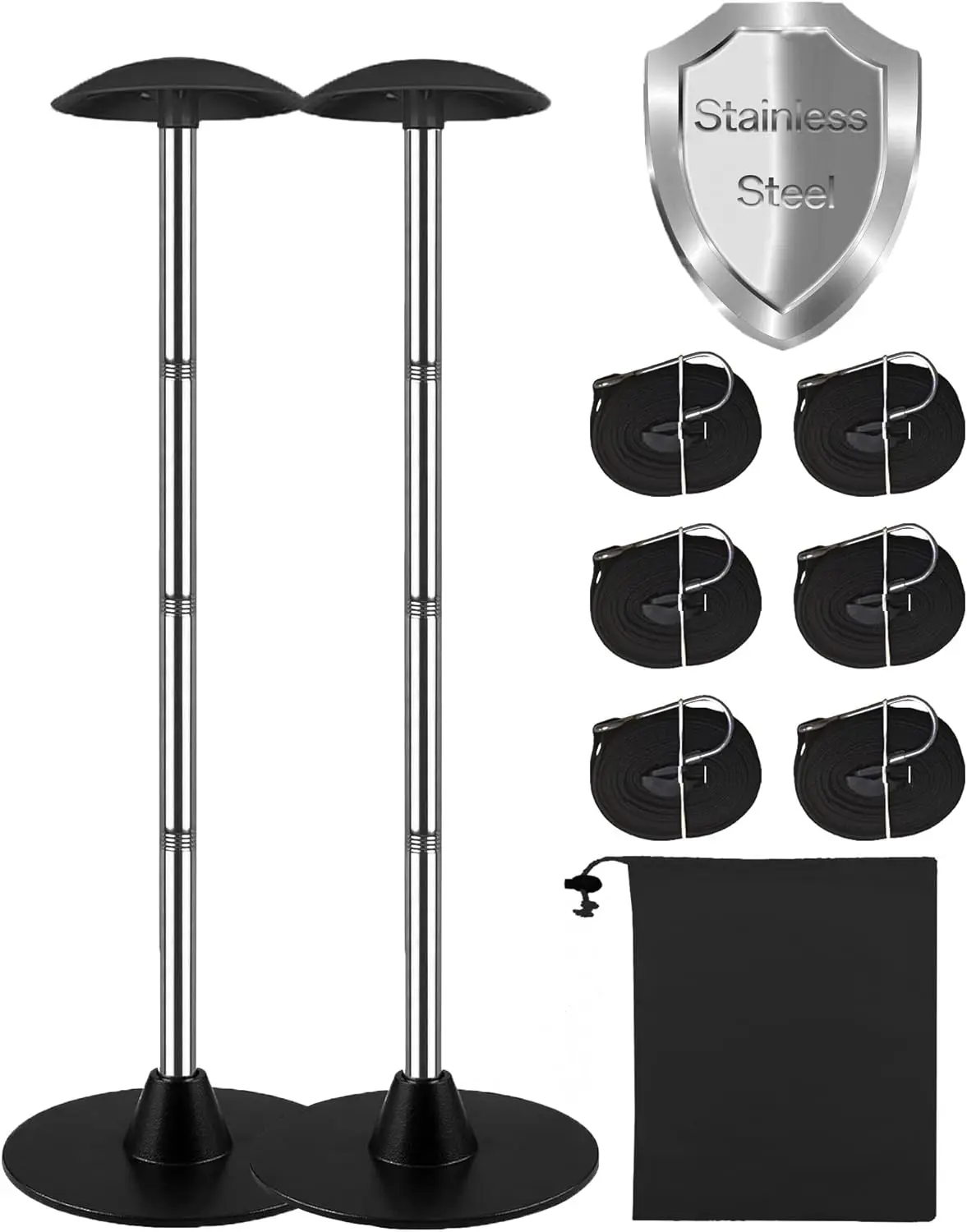 Adjustable Boat Cover Support Poles, 15-54 inch, 201 Stainless Steel, 2 Pack
Adjustable Boat Cover Support Poles, 15-54 inch, 201 Stainless Steel, 2 Pack