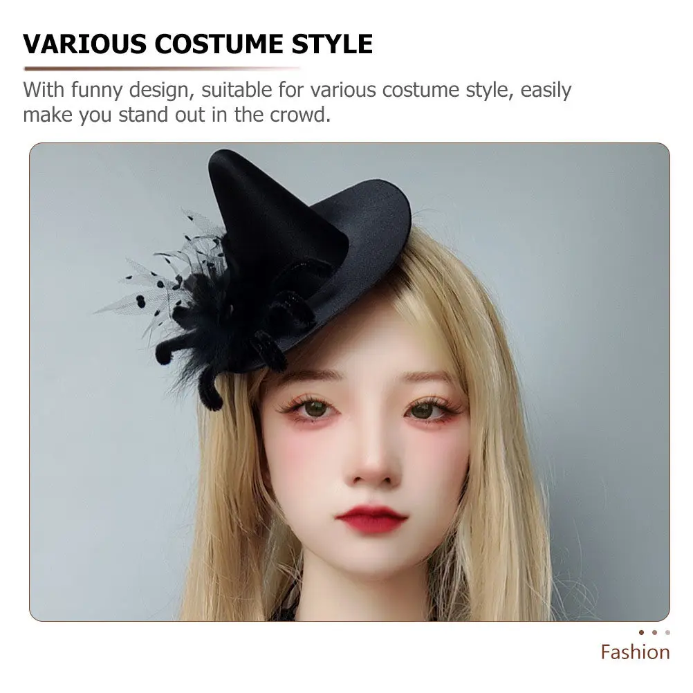 Заколка для волос в виде шляпки ведьмы с черным пауком, из сетки, аксессуар для головы, для Хэллоуина, женская черная заколка для волос, 1 шт.
Заколка для волос в виде шляпки ведьмы с черным пауком, из сетки, аксессуар для головы, для Хэллоуина, женская черная заколка для волос, 1 шт.