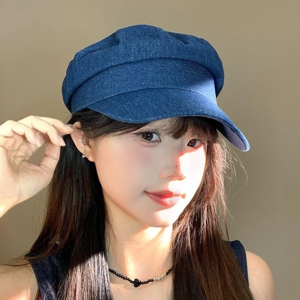 Retro Vintage Denim Berets Flat Newsboy Octagonal Cap Leisure Women Peaked Hats Girls
Retro Vintage Denim Berets Flat Newsboy Octagonal Cap Leisure Women Peaked Hats Girls