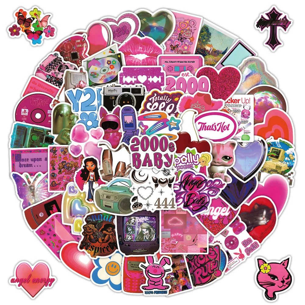 10/60/120PCS Pink Y2K Personalized Fun Creative Decorative Stickers DIY Skateboard Motorcycle Guitar Phone Case Decal Kids Toy
10/60/120PCS Pink Y2K Personalized Fun Creative Decorative Stickers DIY Skateboard Motorcycle Guitar Phone Case Decal Kids Toy