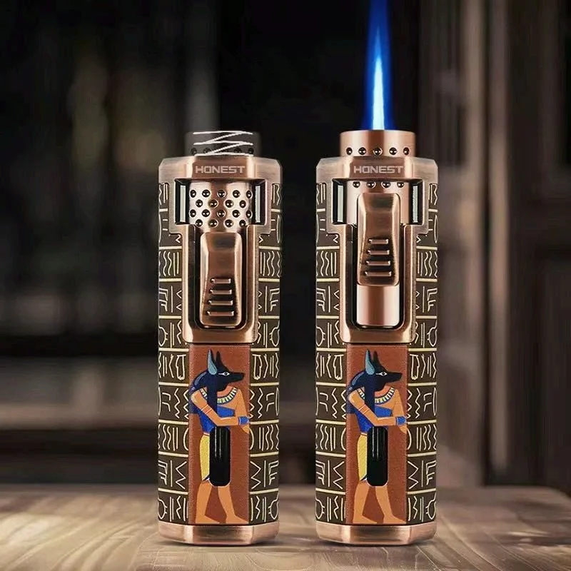 HONEST Strong Blue Flame Lighters 9MM Retractable Head Stereoscopic Embossed Craftsmanship Fine Patterns Adjustable Flame Size.
HONEST Strong Blue Flame Lighters 9MM Retractable Head Stereoscopic Embossed Craftsmanship Fine Patterns Adjustable Flame Size.