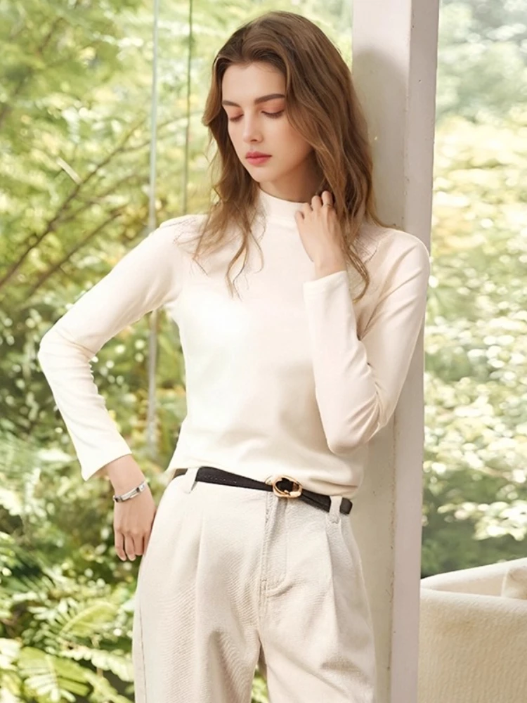 OLrain Long Sleeve T-shirts For Woman 2025 Autumn Simple Solid Mock Neck Tees Casual Basic Tops Warm Women's Clothing O56DT95816
OLrain Long Sleeve T-shirts For Woman 2025 Autumn Simple Solid Mock Neck Tees Casual Basic Tops Warm Women's Clothing O56DT95816