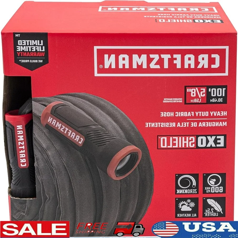 Heavy Duty Expandable Garden Hose 100ft Durable Fabric Hose Lightweight Flexible Watering Solution Quick Repair Couplings Garden
Heavy Duty Expandable Garden Hose 100ft Durable Fabric Hose Lightweight Flexible Watering Solution Quick Repair Couplings Garden