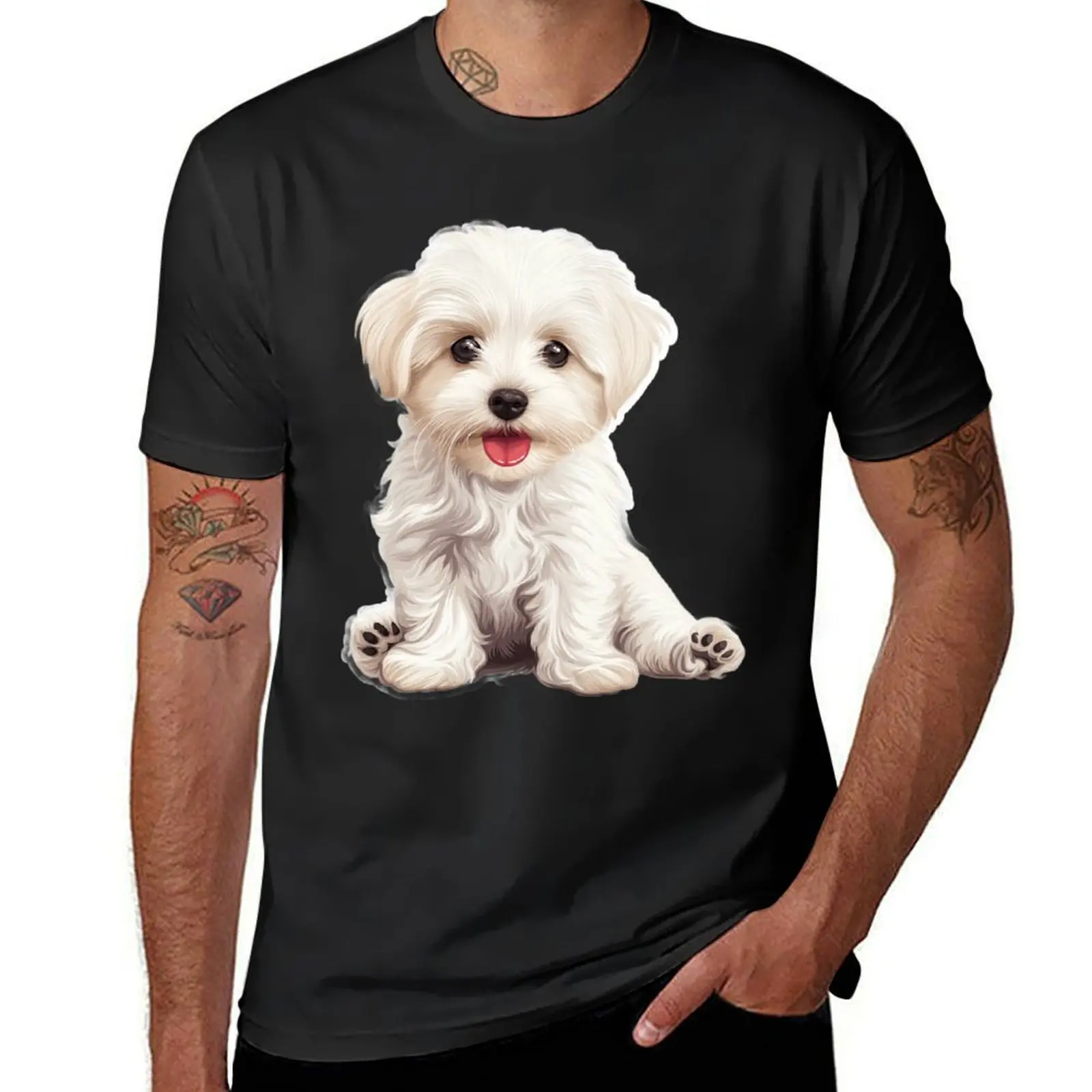 Adorable Maltese Love. T-Shirt anime clothes summer top Men's cotton t-shirt
Adorable Maltese Love. T-Shirt anime clothes summer top Men's cotton t-shirt