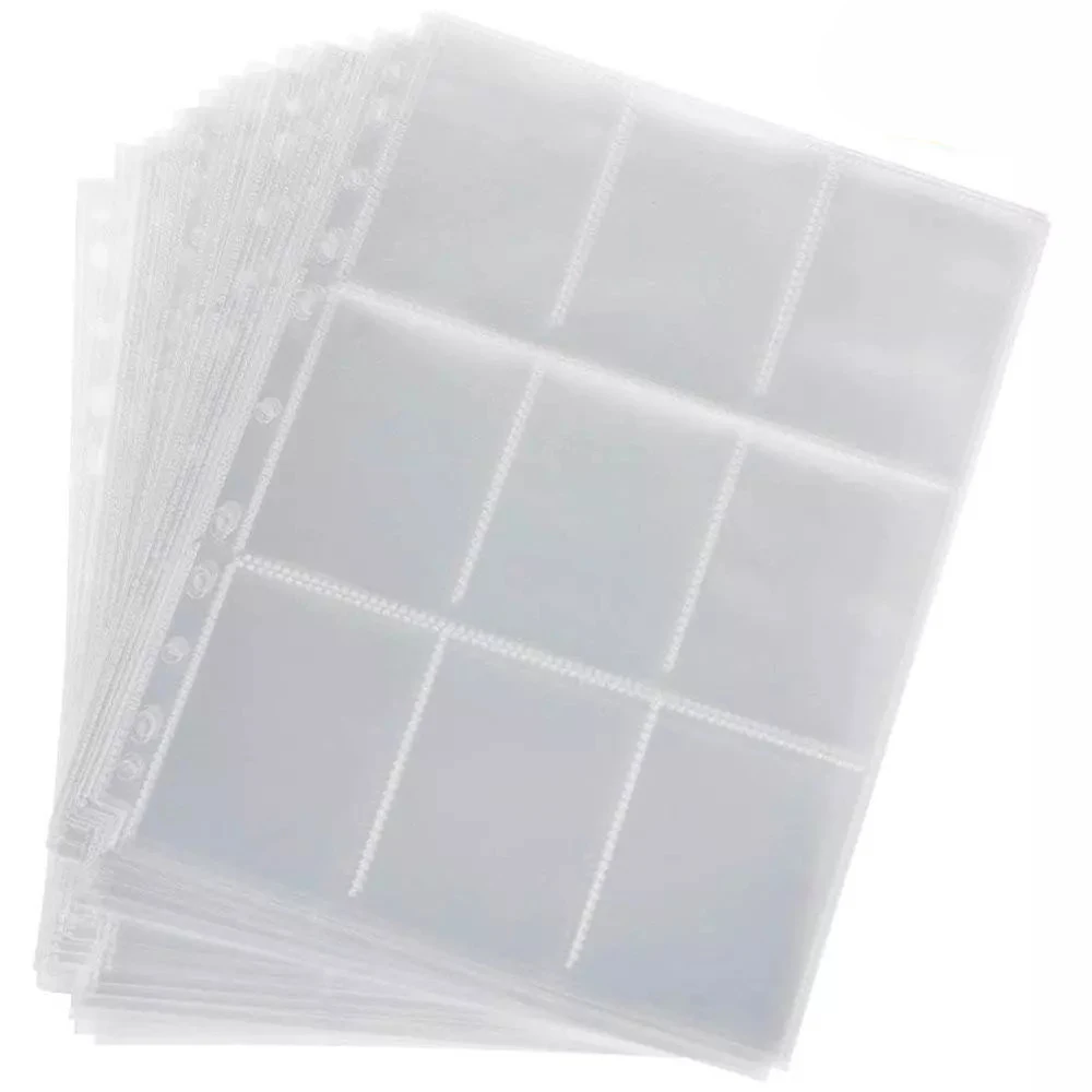Transparent Heavy-duty Card Stock Album Pages 90 Pockets Card Holder Gaming Card Card Storage Wallets Coin Holders Card Sleeves
Transparent Heavy-duty Card Stock Album Pages 90 Pockets Card Holder Gaming Card Card Storage Wallets Coin Holders Card Sleeves