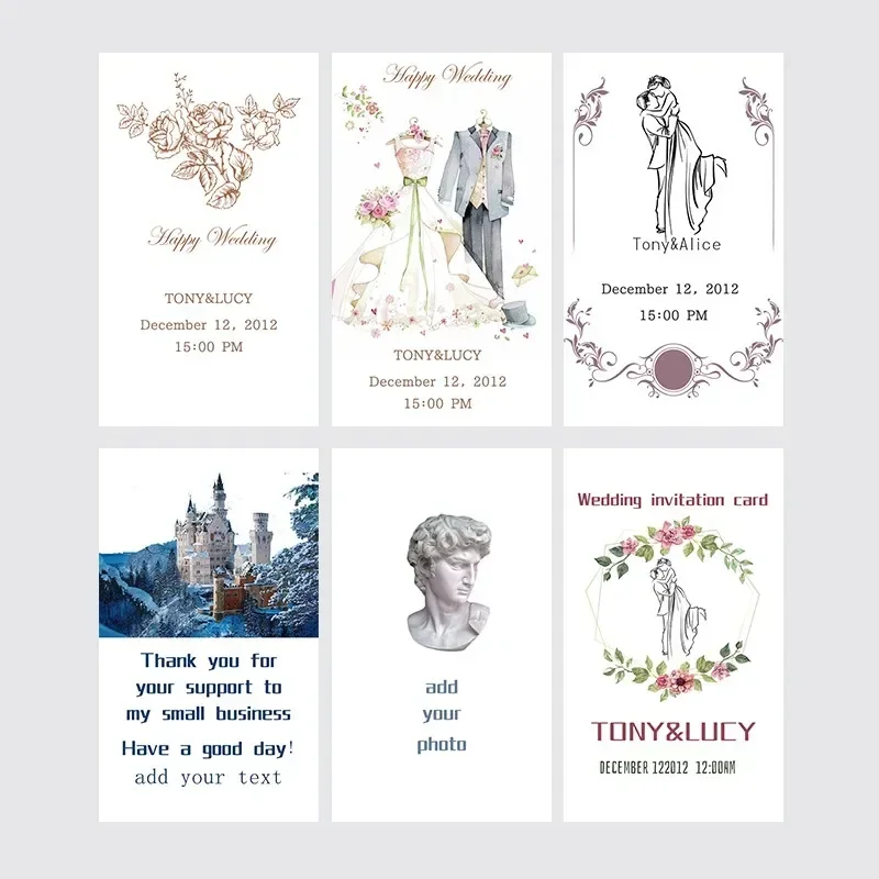 100pcs Customized DIY cards Rectangle Business card wedding party invitation Small gift message decoration Free shipping
100pcs Customized DIY cards Rectangle Business card wedding party invitation Small gift message decoration Free shipping
