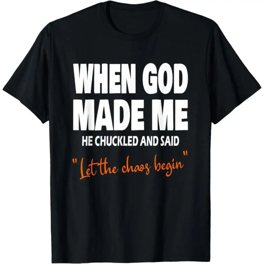 Funny God Slogan T-shirt Men Women Humor Graphic Tee Casual Top Chaos Humor Streetwear Trendy Gift
Funny God Slogan T-shirt Men Women Humor Graphic Tee Casual Top Chaos Humor Streetwear Trendy Gift