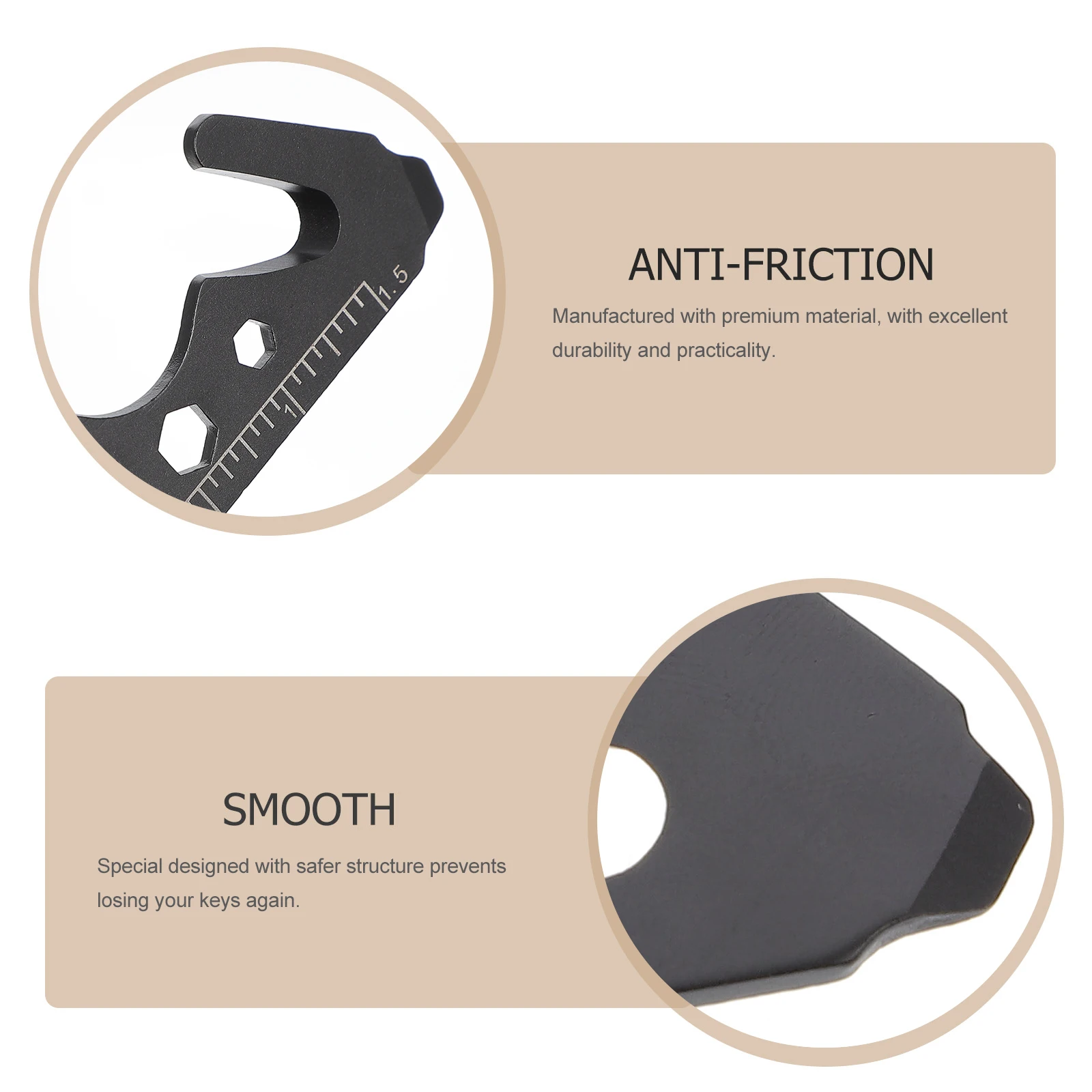 Portable Wrench Bottle Opener Stainless Steel Keychain Tool Multipurpose Outdoor H Tool Mini Graduated Resistant
Portable Wrench Bottle Opener Stainless Steel Keychain Tool Multipurpose Outdoor H Tool Mini Graduated Resistant