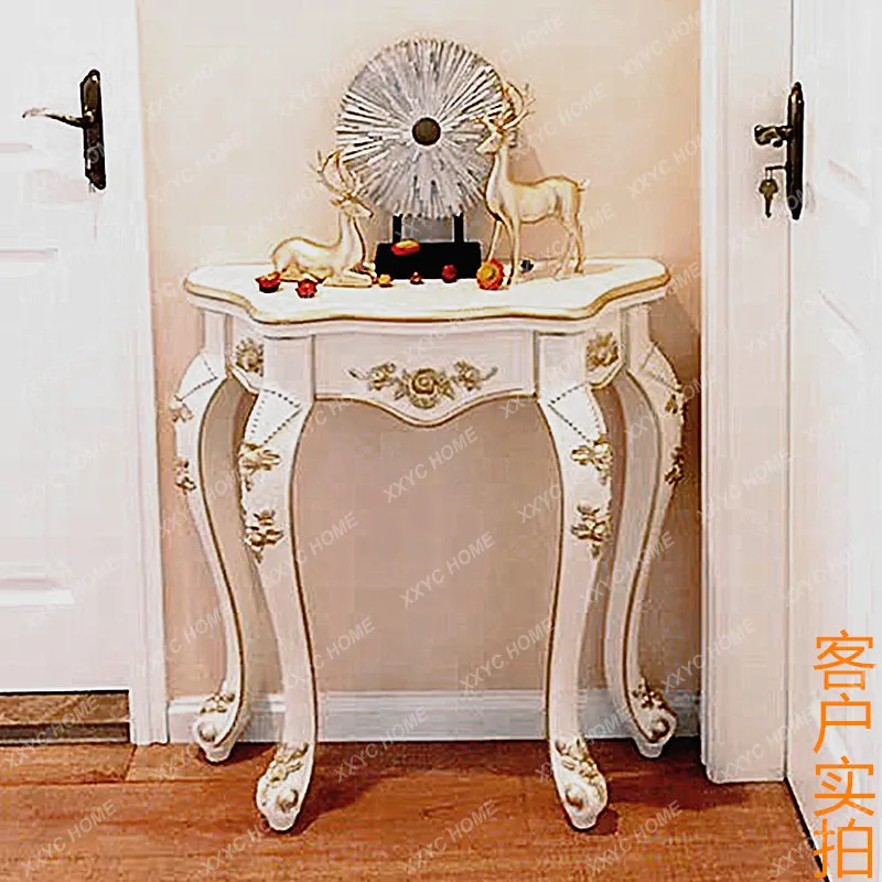 LL -style end view table against the wall, corridor partition, living room light luxury semi-round door entry decoration
LL -style end view table against the wall, corridor partition, living room light luxury semi-round door entry decoration