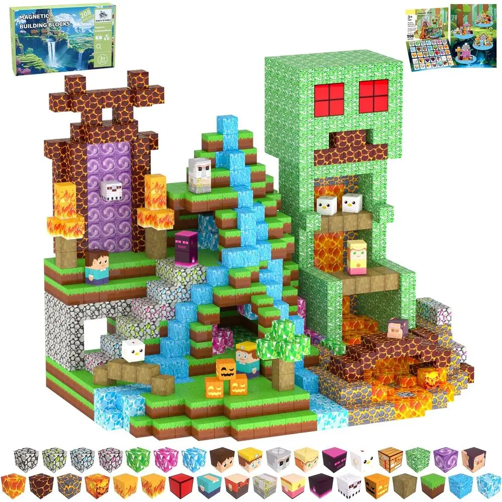 208-Piece Magnetic Building Blocks Set for Kids, STEM Learning Toys, Ideal for Boys & Girls Age 3+, Great Christmas or Birthday
208-Piece Magnetic Building Blocks Set for Kids, STEM Learning Toys, Ideal for Boys & Girls Age 3+, Great Christmas or Birthday