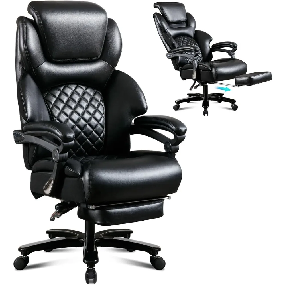 Big and Tall Office Chair 650lbs, Ergonomic Oversize Extra Wide High Back Executive Chair for Heavy People with Wide Thick Seat
Big and Tall Office Chair 650lbs, Ergonomic Oversize Extra Wide High Back Executive Chair for Heavy People with Wide Thick Seat