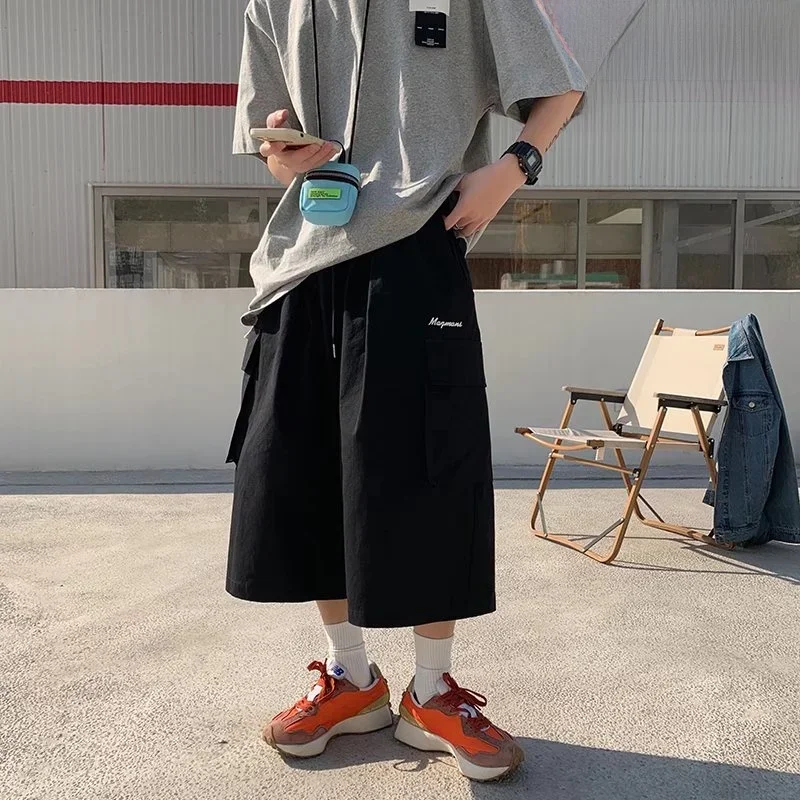 Men's Summer Thin Workwear Shorts Trendy Seven-Five Knee-Length Casual Loose Fit Cargo Pants Straight Leg Cool Feeling E5943
Men's Summer Thin Workwear Shorts Trendy Seven-Five Knee-Length Casual Loose Fit Cargo Pants Straight Leg Cool Feeling E5943