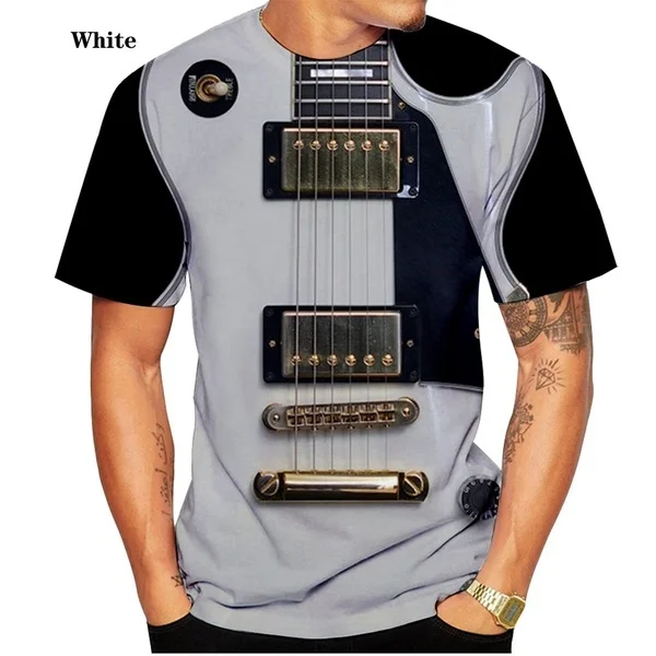 Fashion T Shirt Unisex Funny Guitar 3D Print T-shirt Men Women Short Sleeves Tee
Fashion T Shirt Unisex Funny Guitar 3D Print T-shirt Men Women Short Sleeves Tee