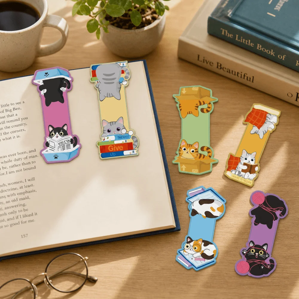 5/6/10pcs Gifts Kitten Shape Cat Magnetic Bookmarks Decoration Novelty Page Markers Cute Bookmark Clips Daily Use
5/6/10pcs Gifts Kitten Shape Cat Magnetic Bookmarks Decoration Novelty Page Markers Cute Bookmark Clips Daily Use