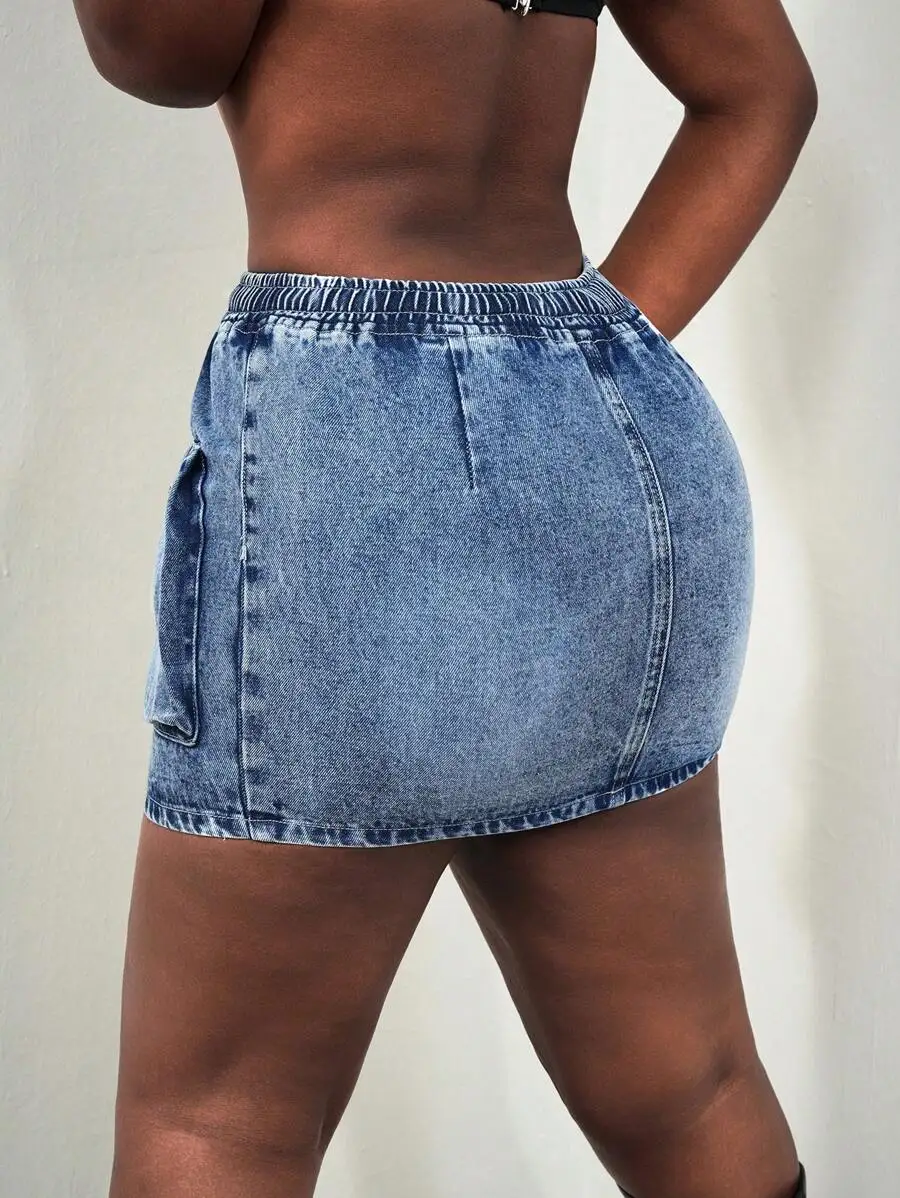 Womens Bodycon Denim Mini Skirt Blue High Waist Stretch
Womens Bodycon Denim Mini Skirt Blue High Waist Stretch
