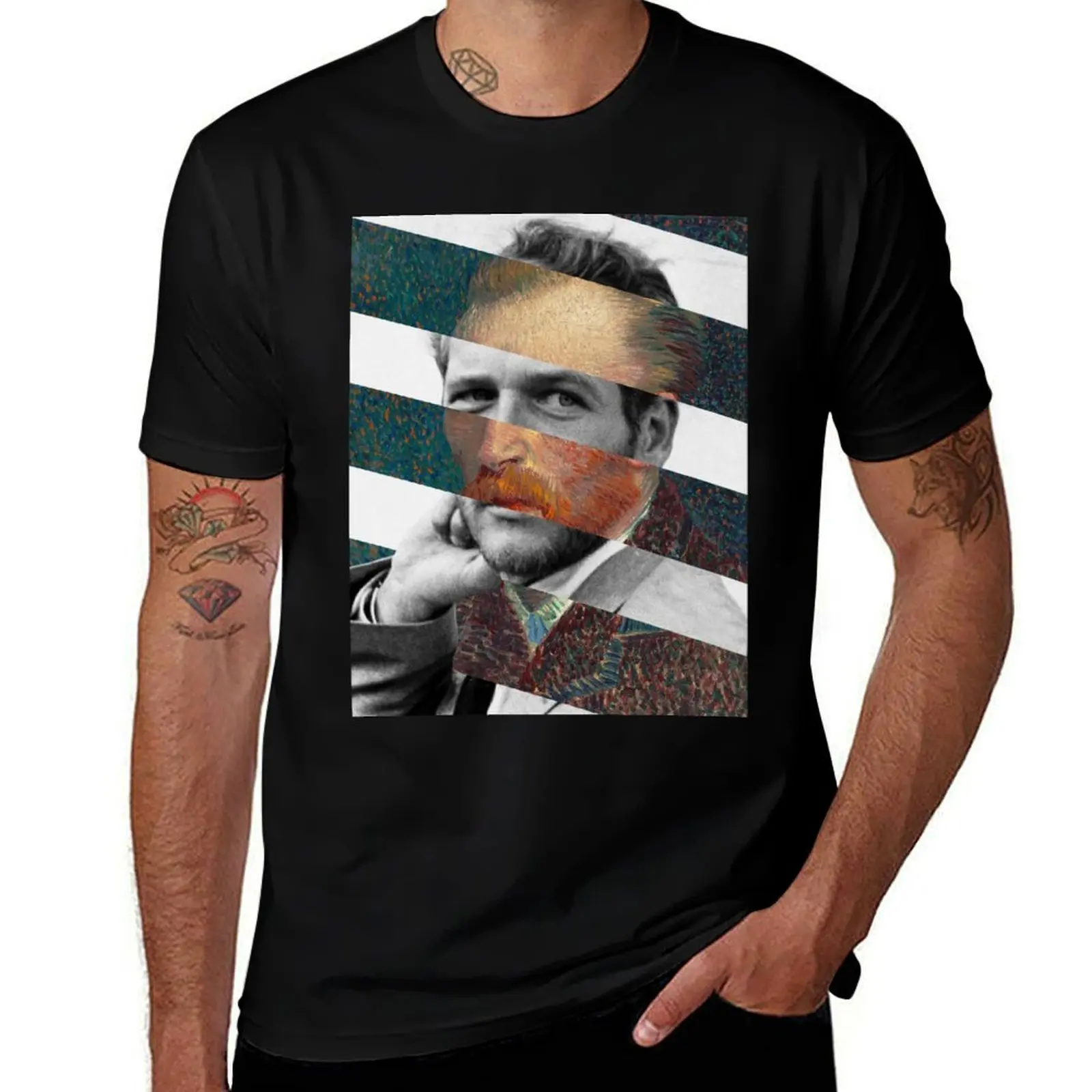 Van Gogh Self Portrait and Paul Newman - Pop Retro Vintage Mashup Collage T-Shirt anime t shirts men workout shirt
Van Gogh Self Portrait and Paul Newman - Pop Retro Vintage Mashup Collage T-Shirt anime t shirts men workout shirt
