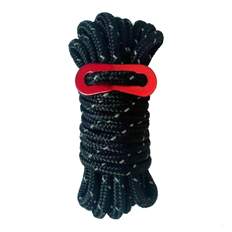 5mm Diameter Reflective Lightweight Tent Rope 4m, Metal Fixing Buckle, Suitable for Outdoor Camping Tent Fabric, Sunshade, Pets
5mm Diameter Reflective Lightweight Tent Rope 4m, Metal Fixing Buckle, Suitable for Outdoor Camping Tent Fabric, Sunshade, Pets