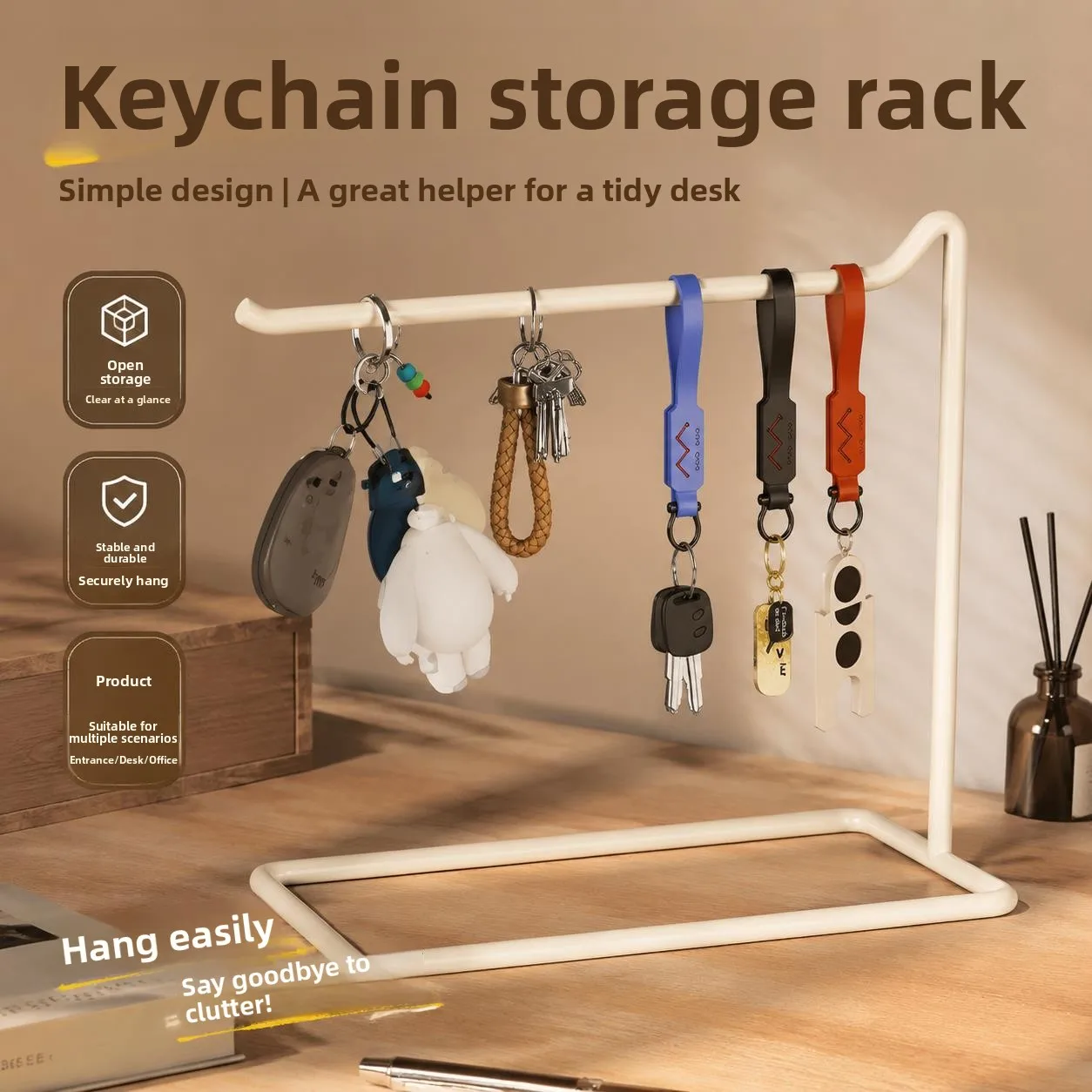 Creative Multi-Functional Jewelry Display Stand Keychain Storage Holder Necklace Organizer Anti-Tangle Desktop Decoration
Creative Multi-Functional Jewelry Display Stand Keychain Storage Holder Necklace Organizer Anti-Tangle Desktop Decoration