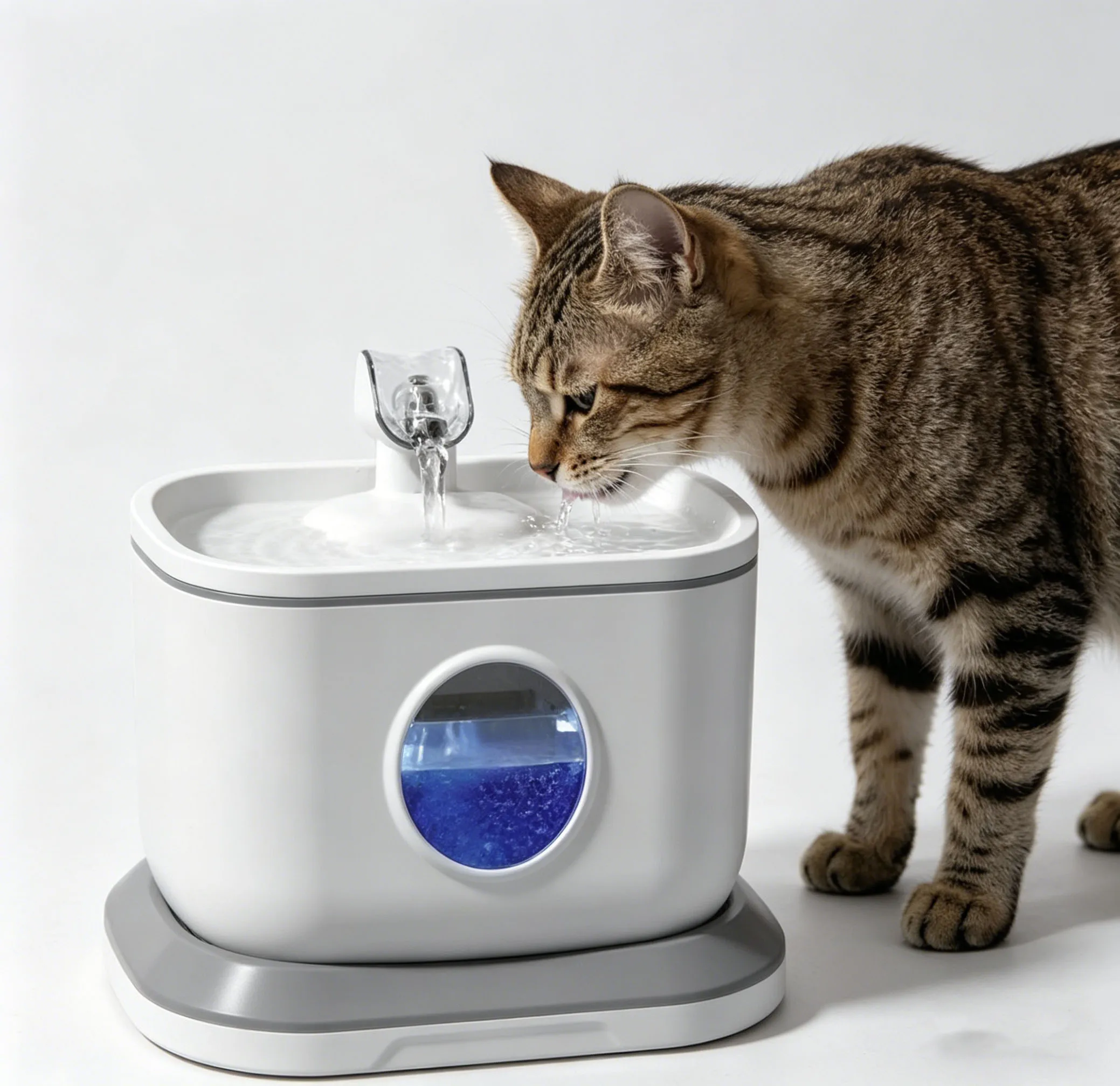 Pet Water Fountain 2.5L Cat Water Dispenser Ultra Quiet 23dB with Water Level Window 5-Stage Filter for Cats Dogs
Pet Water Fountain 2.5L Cat Water Dispenser Ultra Quiet 23dB with Water Level Window 5-Stage Filter for Cats Dogs