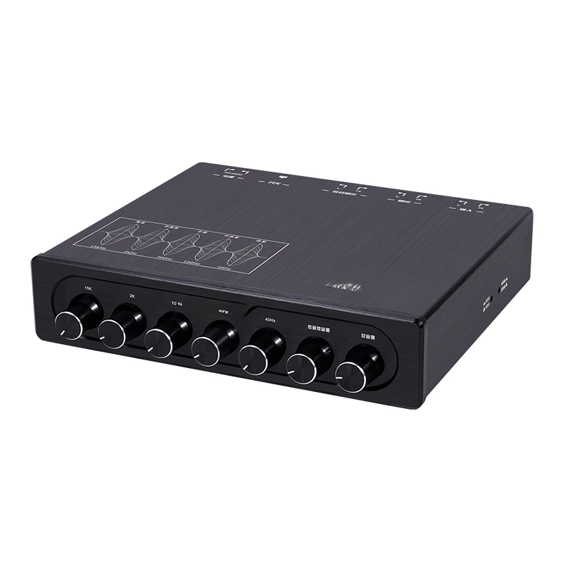 EQ500 Audiophile Pre-Amplifier 5-Band Tone Audio Processing Effects Small Mixing Console
EQ500 Audiophile Pre-Amplifier 5-Band Tone Audio Processing Effects Small Mixing Console