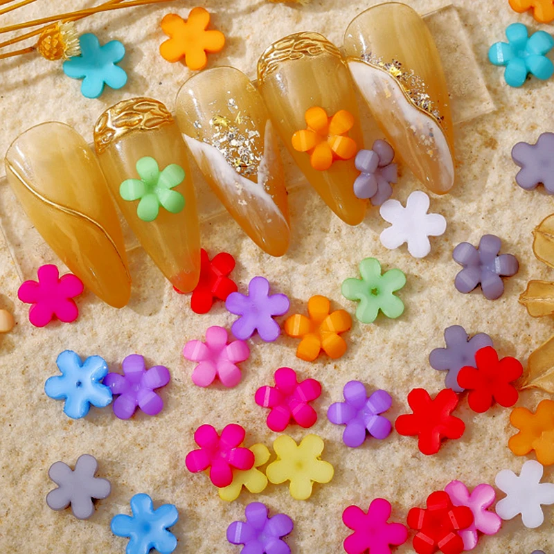 100PCS/Pack 9MM 3D Acrylic Five-petaled Flower Nail Charms Accessories Manicure Decoration Parts Nail Supplies For Professionals
100PCS/Pack 9MM 3D Acrylic Five-petaled Flower Nail Charms Accessories Manicure Decoration Parts Nail Supplies For Professionals