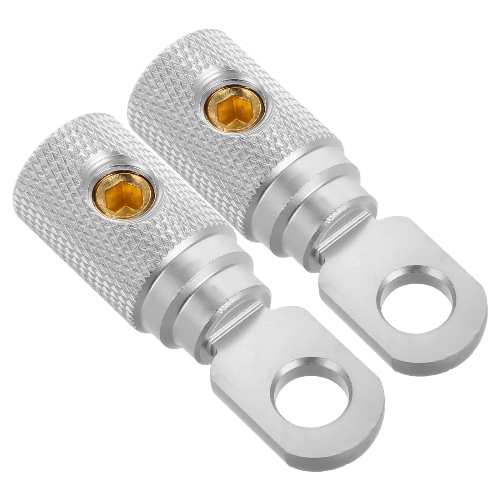 2Pcs Pure Copper Ring Terminal Connectors Nickel Plated Solder-Free Screw Fixing for Car Audio Power System High-Performance Amp
2Pcs Pure Copper Ring Terminal Connectors Nickel Plated Solder-Free Screw Fixing for Car Audio Power System High-Performance Amp